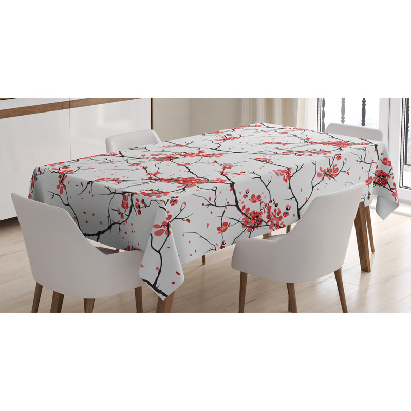 Nature Dining Room Kitchen Tablecloth, 84" L x 60" W