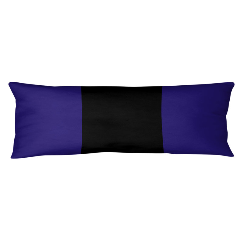 Polyester Medium Pillow, Baltimore Football, Violet/Black