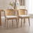 Rustic Dining Chair With Wicker Back And Wide Seat For Dining Room, Parlor-1035620834-1035620816