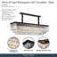 Allure 20-Light Rectangular LED Chandelier