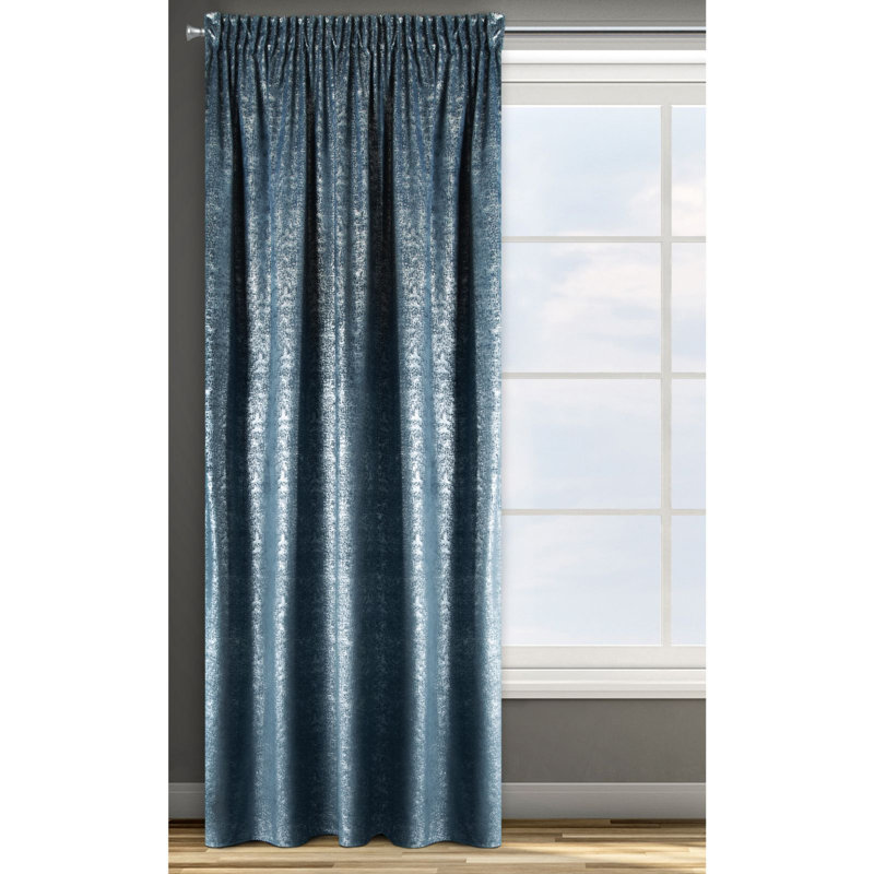 Design 91 Slot Top Blackout Curtain, Marine