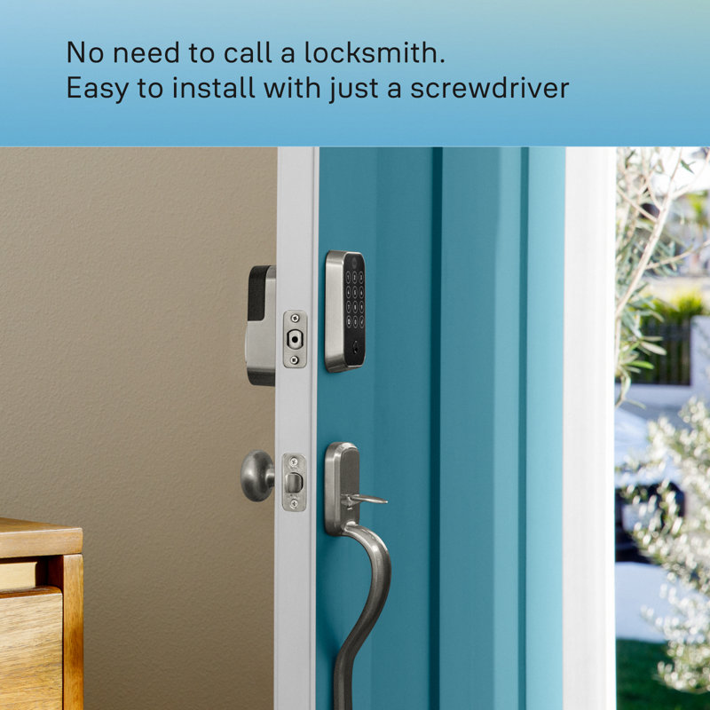 Assure Lock 2 Keypad With Bluetooth And Valdosta Lever, Satin Nickel