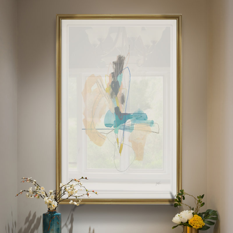 «Static Energy II», reproduction sur toile, H 22,5 po x l 30,5 po x P 1,5 po, Encadrement doré