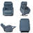 Power Lift Recliner for Seniors, 35" Snowflake Velvet, Remote, 330 lb, Side Pocket, Dark Green – Small-Space-1240747969
