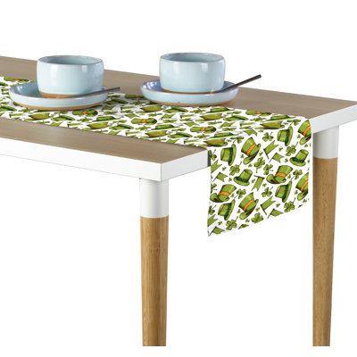 Simpkins Geometric St. Patrick's Day Table Runner