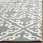 Tapis gris / ivoire crocheté à la main Ez Care-17944899