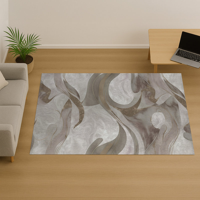 Floral Area Rug, Rectangle 140 x 200 cm