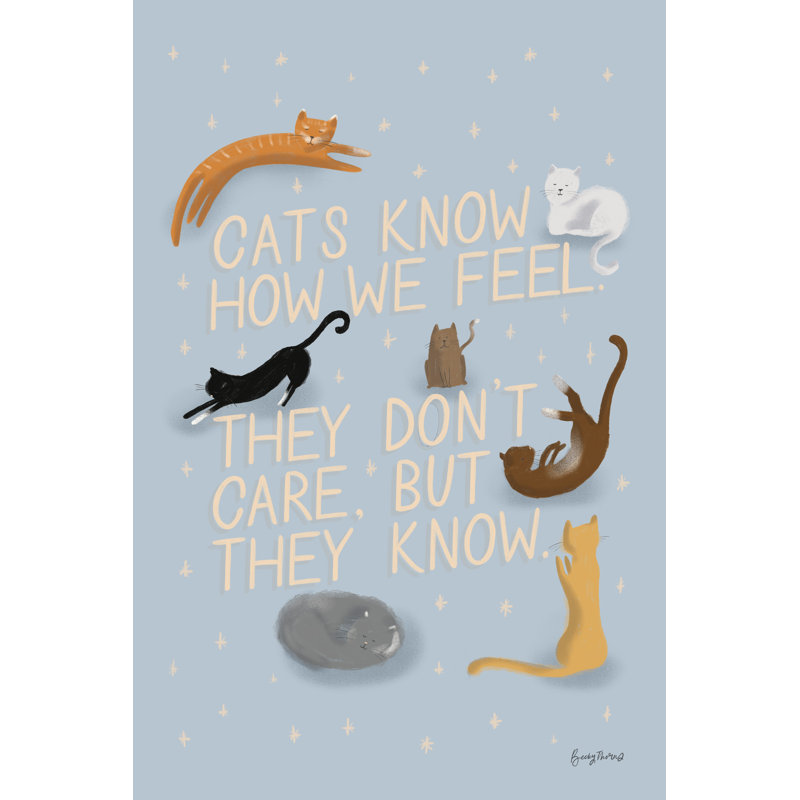 «Ode to Cats Crop» par Becky Thorns - impression sur toile tendue, H 18 po x l 12 po, Toile tendue, Non