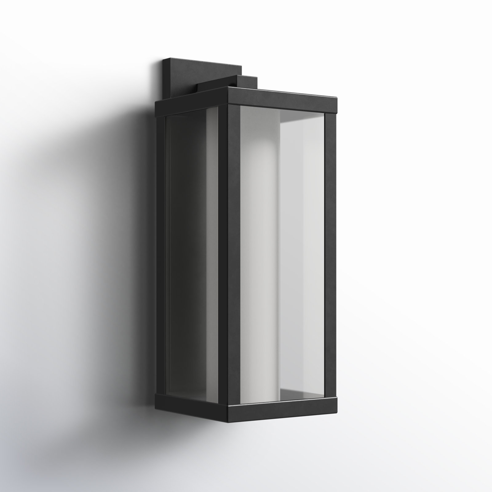 Mercer Outdoor Wall Lantern, 16" H x 6.7" W x 5.9" D