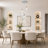 3 - Light Glass Cluster Pendant Light With G9 Bulbs Included