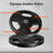 55lb Global Weight Plates for Barbell – 2-Inch Rubber Coated Tri-Grip, Cast Iron Core with Stainless Steel Ring, Low Noise, Floor Protection, Strength Training – Two-Pack (55lb x 2)