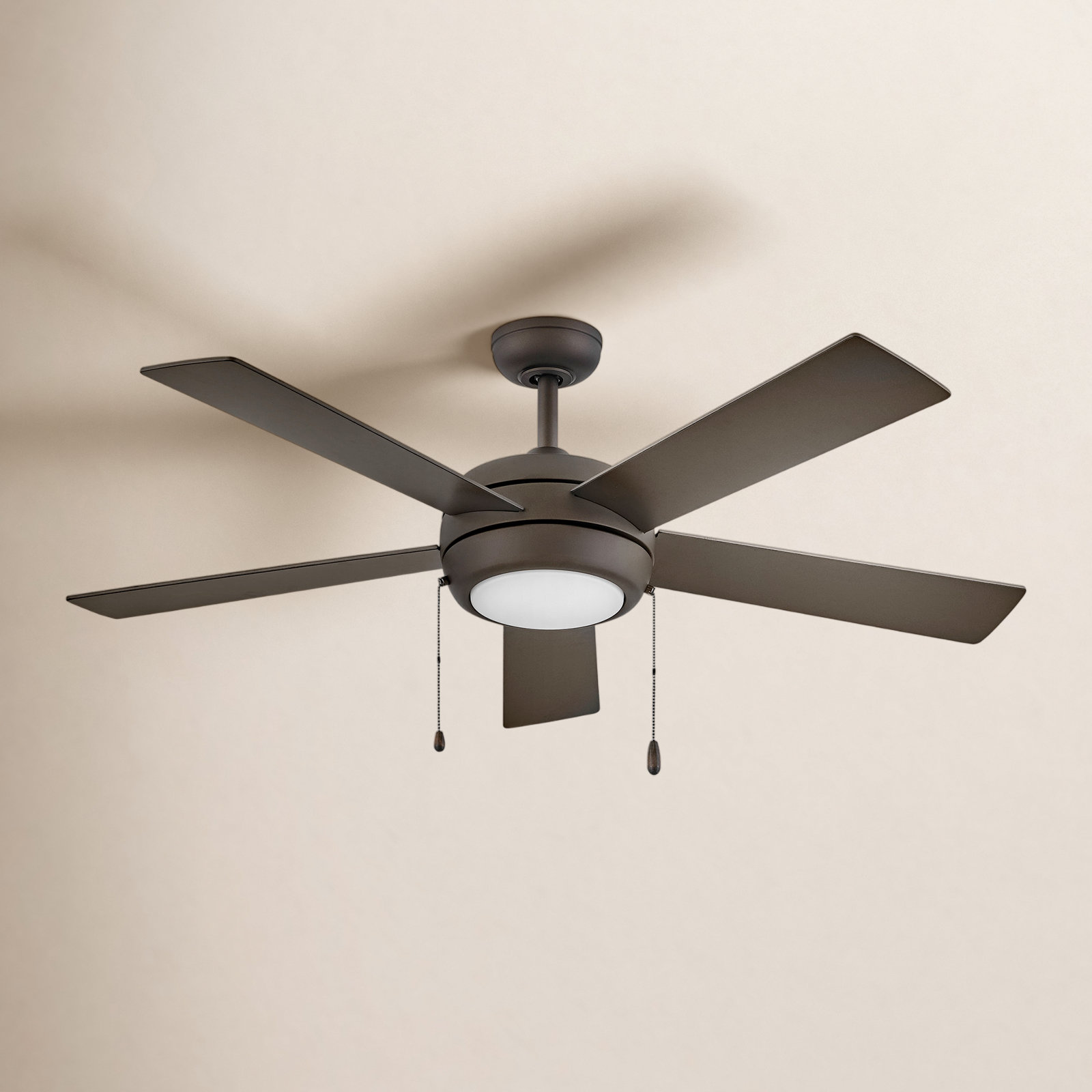 Marcin 52'' 5 Blade Ceiling Fan with LED Light Kit, Metallic Matte Bronze with Metallic Matte Blade