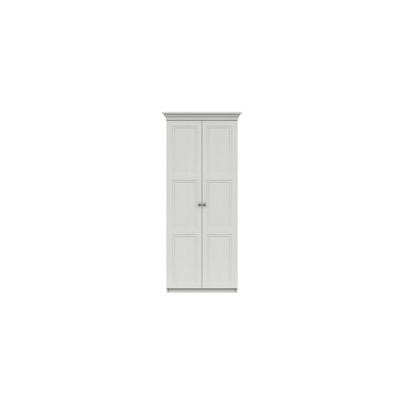 Adnan 2 Door Manufactured Wood Wardrobe, White