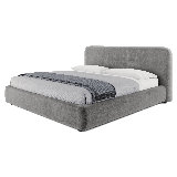 Dearborn King Bed in Contessa Dove Fabric