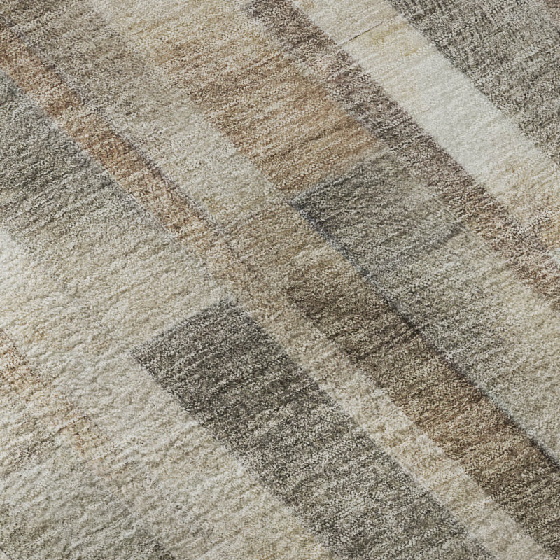 Premium Machine Washable Marasco AMF1630 Stripes Rug, Rectangle 2'6" x 3'10"