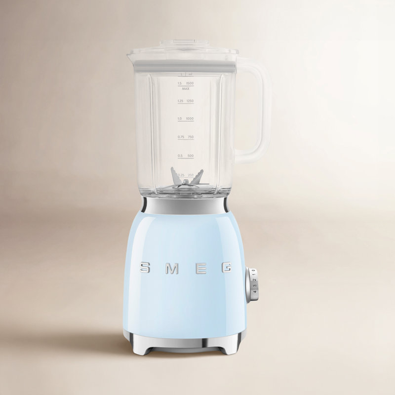 SMEG 50's Retro Style Countertop Blender, Pastel Blue