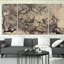A Premium «Tatooed Floral I», peinture de plusieurs images sur toile-750071559