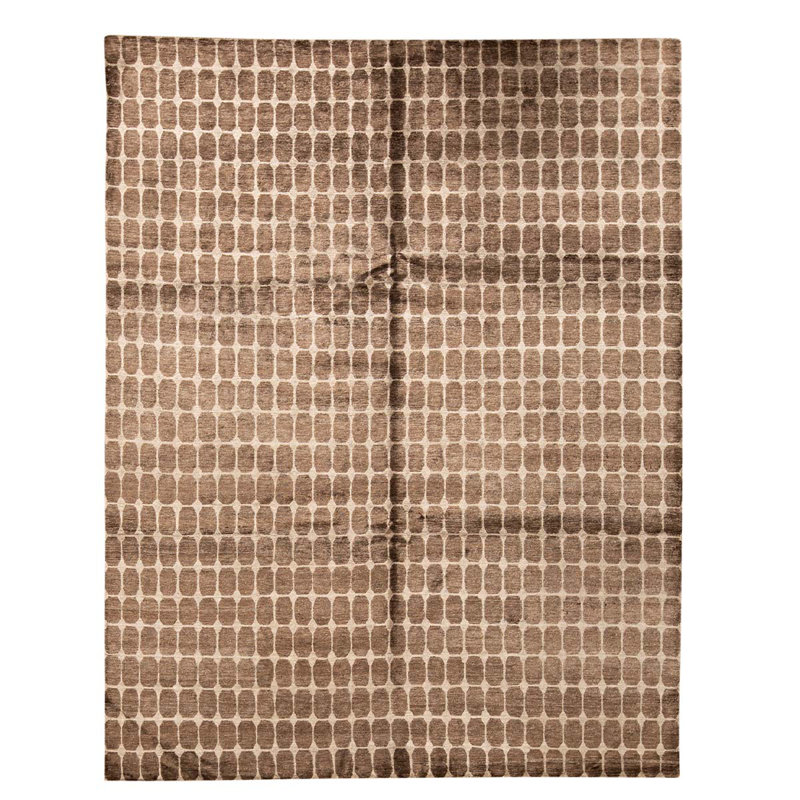 Geometric Area Rug in Ivory
