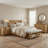 Anesty Melosia Standard Wicker Woven Bed-119461807