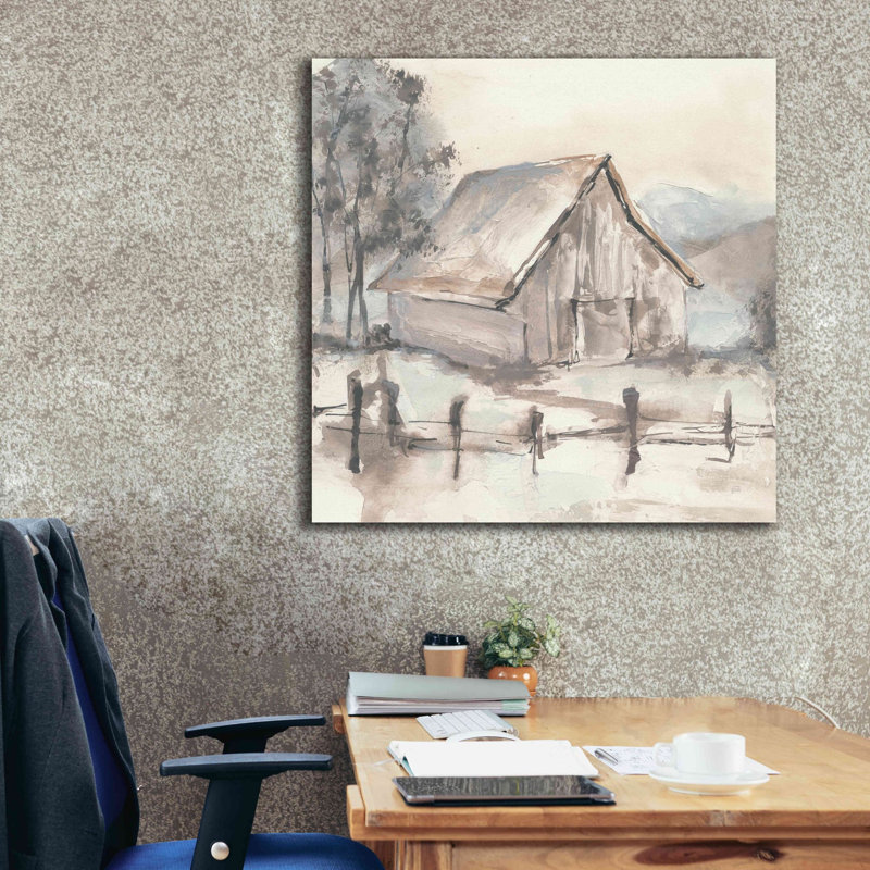 «Barn VII» par Chris Paschke, H 37 po x l 37 po x P 1,5 po
