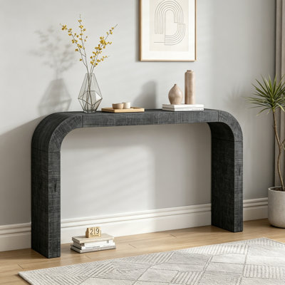 Console avec pieds robustes et bords arrondis