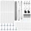 Vidaxl Fence With Posts PVC-Coated Steel-116798202-116798215