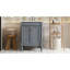 Meuble-lavabo 24 po avec lavabo supérieur, meuble de rangement moderne à 2 niveaux, meuble-lavabo simple, grandes tablettes de rangement