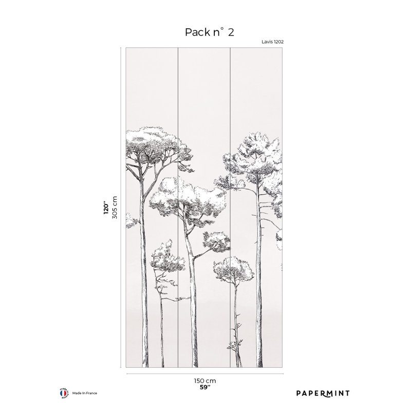 Under the Pines Pack 2 Arenzville, Emballage de deux, Blanc