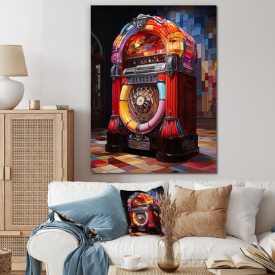 Jukeboxes Nostalgic Melodies II - Entertainment Canvas Prints