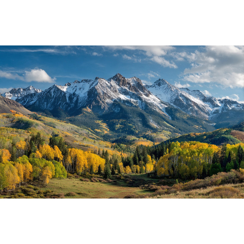 Art mural sur toile Aspen Valley Peaks