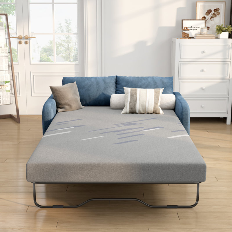 Full Size Sofa Bed Mattress, 4 Inch Memory Foam Mattress For Sleeper Sofa, Pull Out Couch, Guest Bed, Rv & Boat, Simple Grey