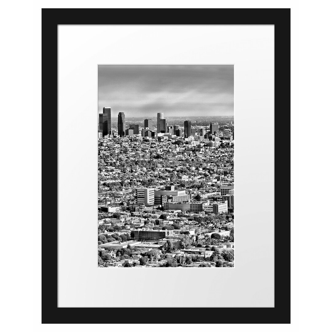 Gerahmtes Poster Los Angeles City Skyline