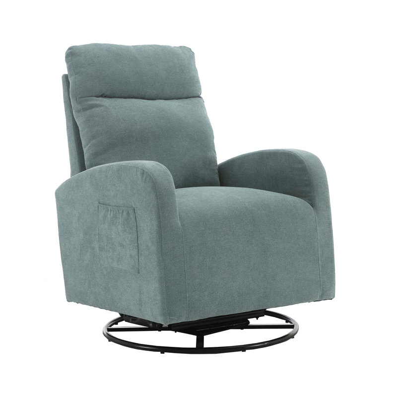 Fauteuil inclinable manuel pivotant l 27,95 po, Bleu clair
