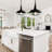Joey 14'' Black Pendant Light - Adjustable Farmhouse & Industrial Hanging Fixture – 1 Light Mini Dome Chandelier for Kitchen Island, Dining Room, or Entryway-1163729246-1163729314