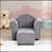 Kids Chair, Kids Upholstered Couch with ottoman