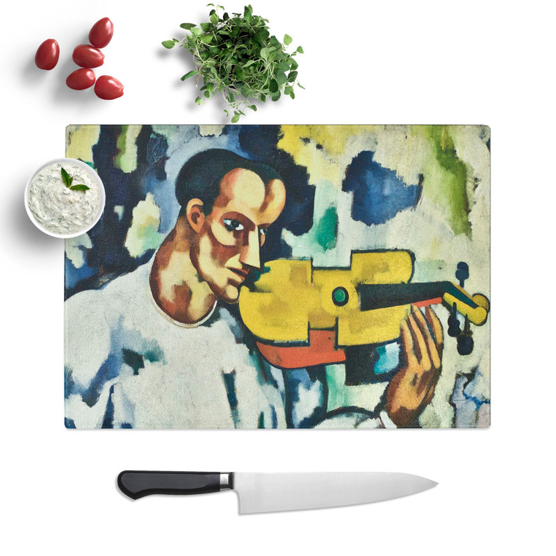 Deaf Music by Amadeo De Souza-Cardoso Chopping Board, 20cm W x 28.5cm L