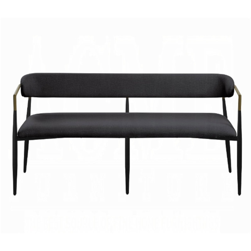 Jaramillo Black Chenille Finish Bench