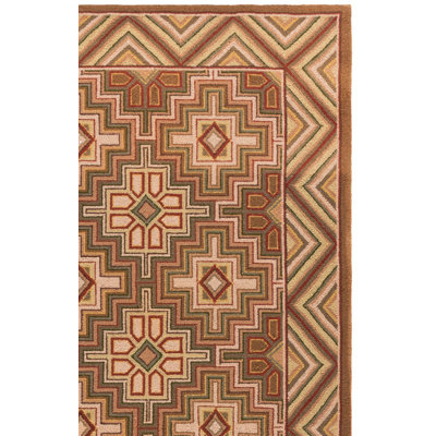 Chelsea Hand Hooked Wool Pile Geometric Rug