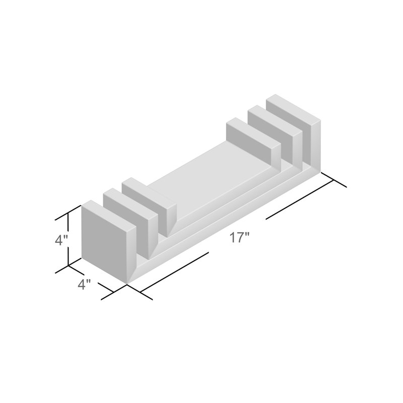 Ensemble de tablettes flottantes de 3 pièces Wickes, Noir