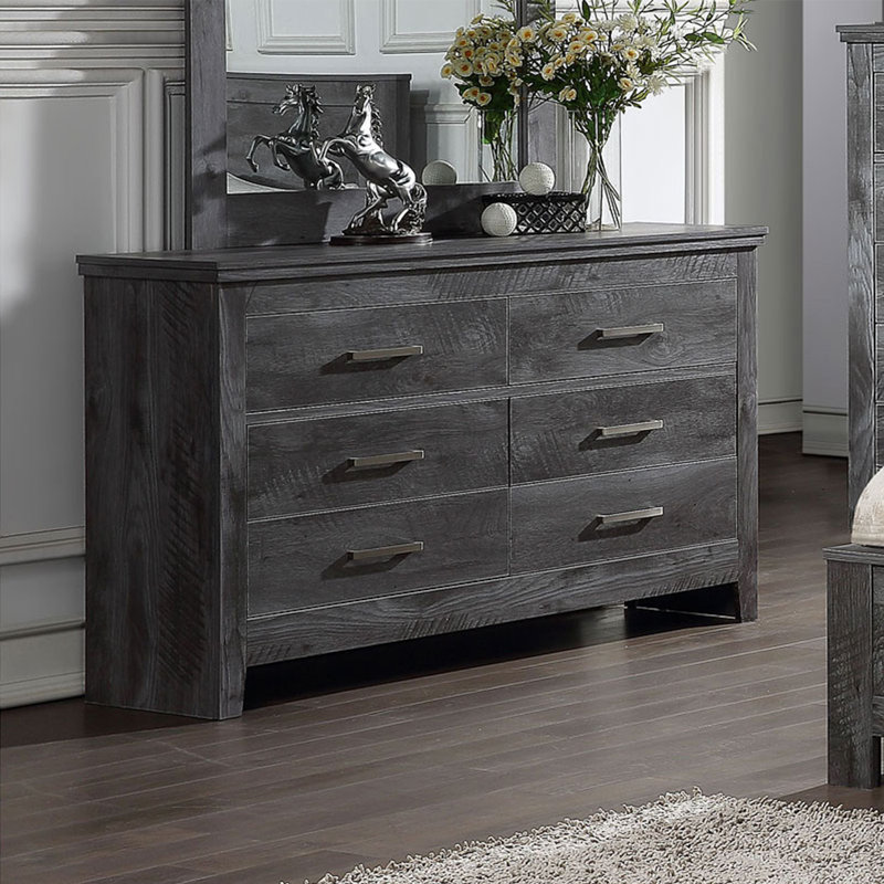 Commode double l 6 tiroirs Deanta