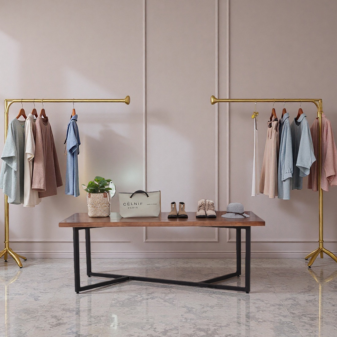Names Of Clothes Table Orren Ellis Simple display table of clothing store - Wayfair Canada