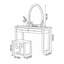 Coiffeuse luxueuse de style italien