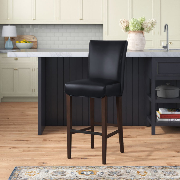 Zyaire Counter & Bar Stool- NAVY BLUE AND ESPRESSO- SCRATCH ON TOP