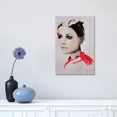 Counting Roses by Leigh Viner - Wrapped Canvas Print