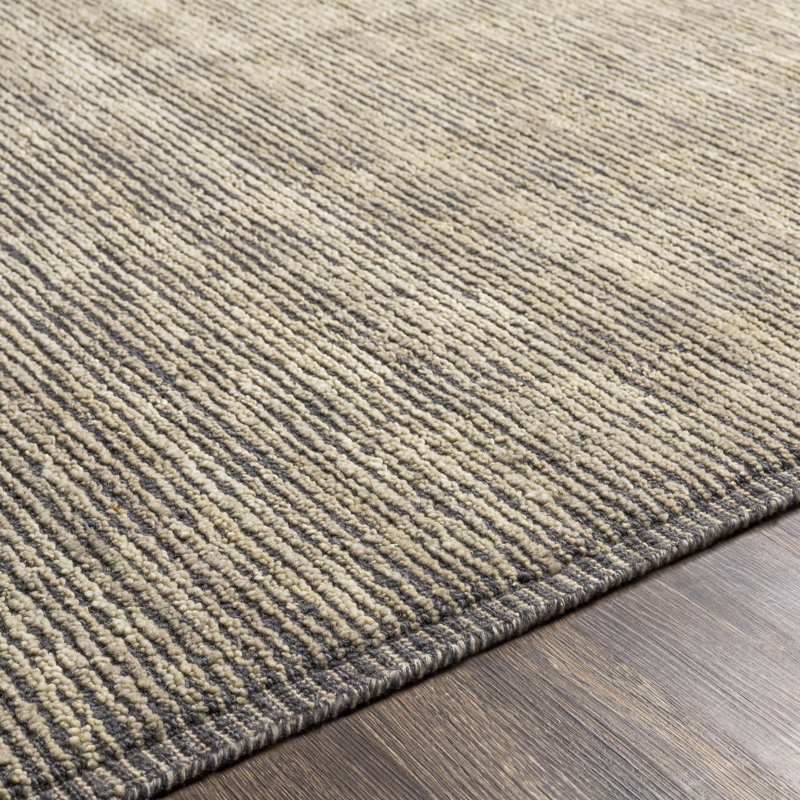 Viera Wool Area Rug, Rectangle 8' x 10', Tan