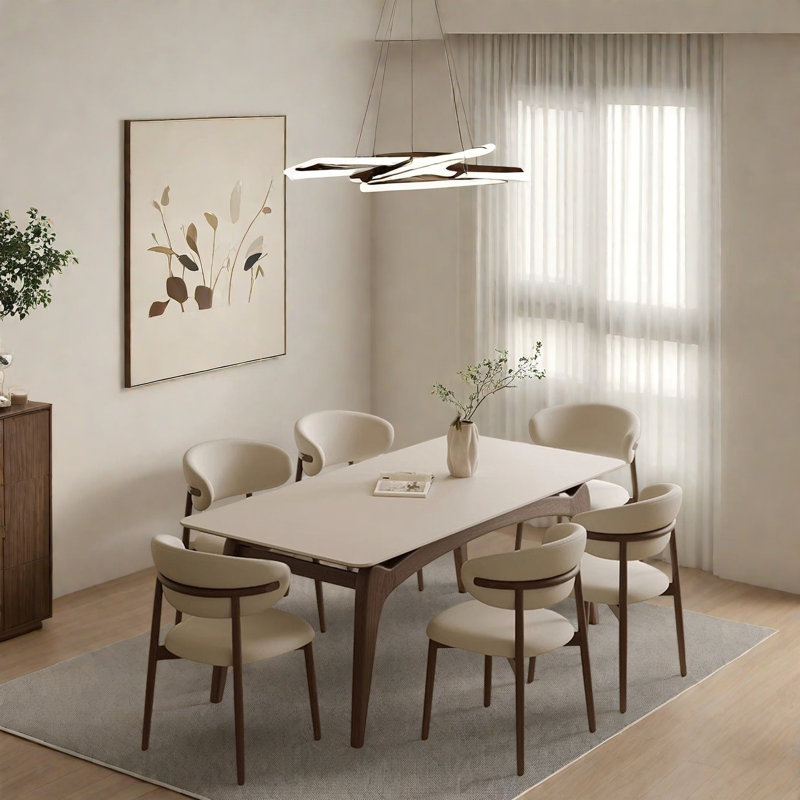 Table de salle à manger Modern Modern, H 29,5 po x L 55,1 po x l 31,4 po