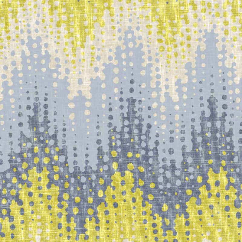Twin Blue and Yellow Chevron Microfiber Sheet Set