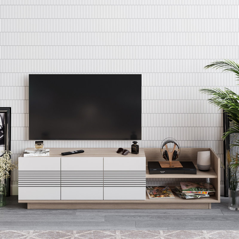 Viano TV Stand, TV Cabinet for TVs up to 47", Cordoba/White