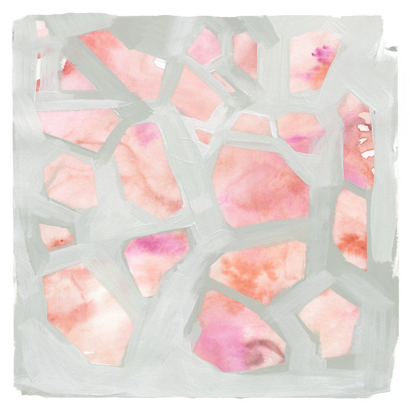 Pink Salt Shards I by Jennifer Paxton Parker - Wrapped Canvas Painting, 76cm H x 76cm W