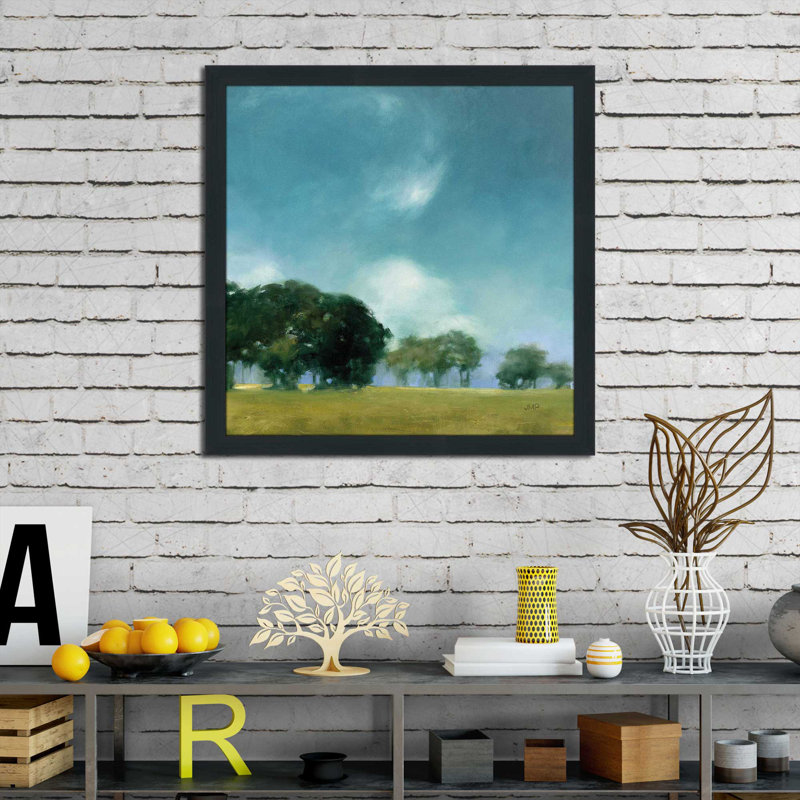 Cloud Dance II - Peinture, Cadre espresso, H 25,5 po x l 25,5 po x P 1 po